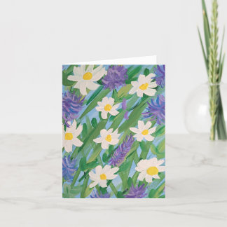 Anteckningskort för Blommigt på morgonen