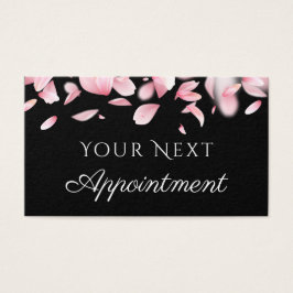 Anteckningskort för fallande petaler visitkort