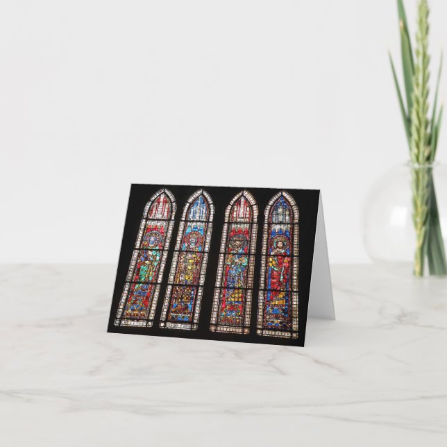 Anteckningskort för fastsatt glas i Kung (Framsida)