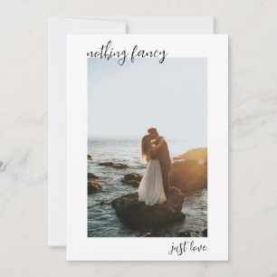 Anteckningskort för foto Elopement Bröllop Inbjudningar