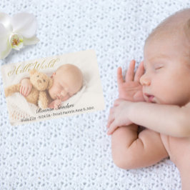 Anteckningskort för foto, nyfödd Baby