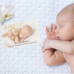 Anteckningskort för foto, nyfödd Baby
