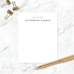 Anteckningskort för Personal Stationery för klassi