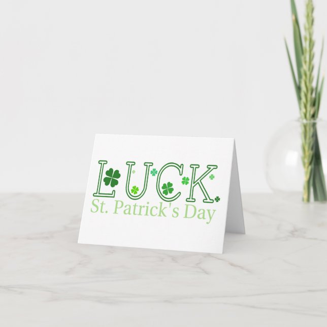 Anteckningskort för St. Patrick-Day Tur (Framsida)