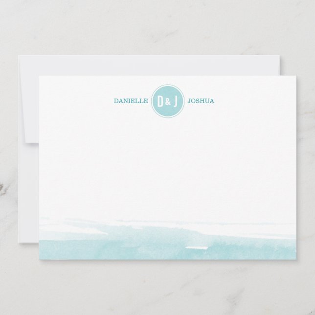 Anteckningskort för vattenfärg-Personlig (Framsida)