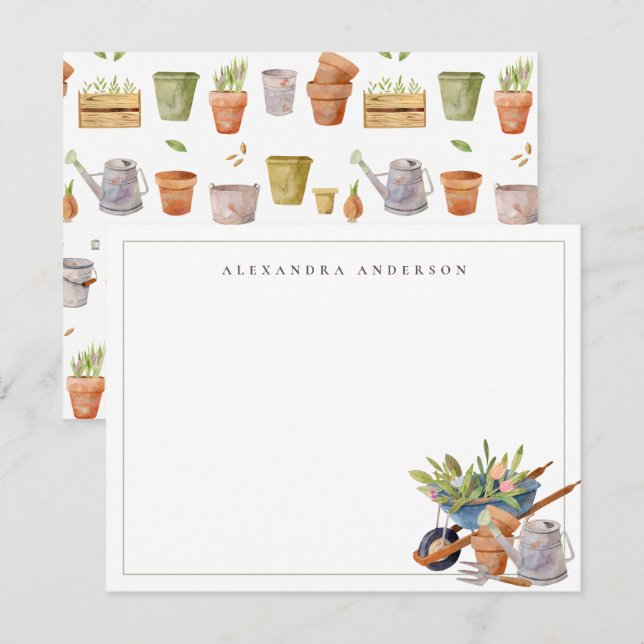 Anteckningskort för  Verktyg Personal Stationery N (Fram/baksida)