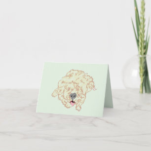 Anteckningskort: Goldendoodle Anteckningskort