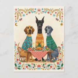 Anteckningskort Great Dane julbord