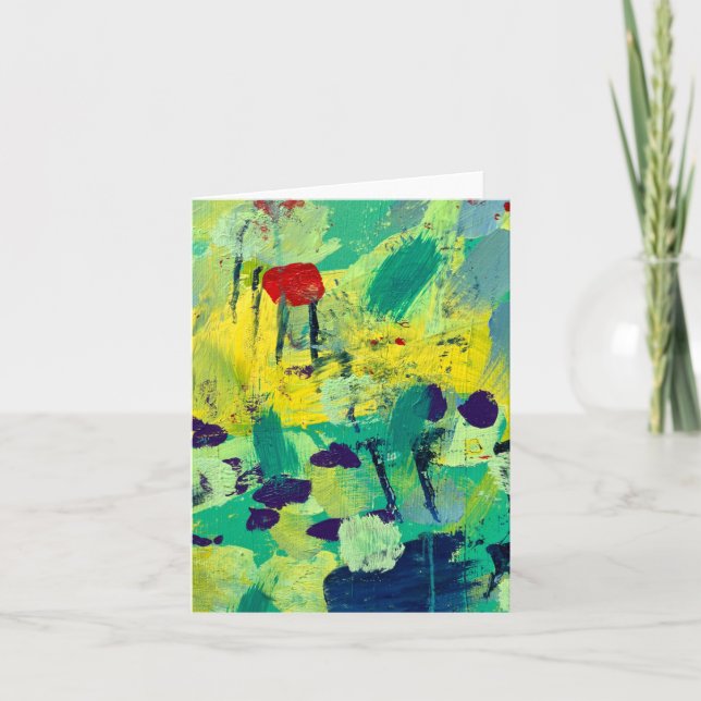 Anteckningskort i Fält och skuggdesign (Framsida)