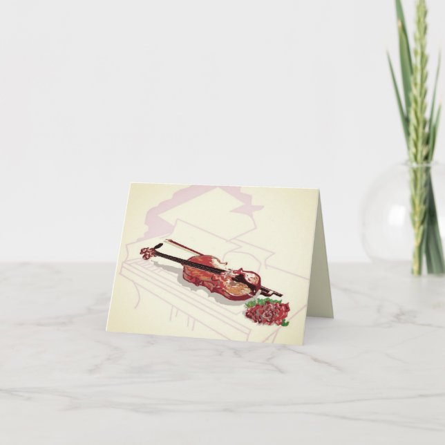 Anteckningskort: Kärlek i musik Kort (Framsida)