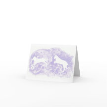 Anteckningskort med hästdesign