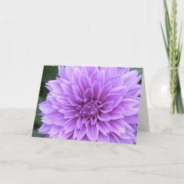 Anteckningskort med lavender dahlia