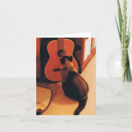 Anteckningskort med siamesisk katt