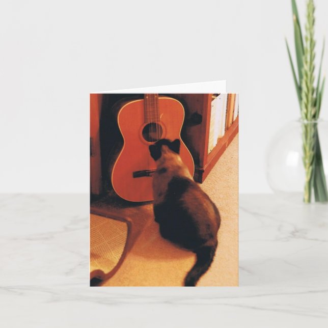 Anteckningskort med siamesisk katt (Framsida)