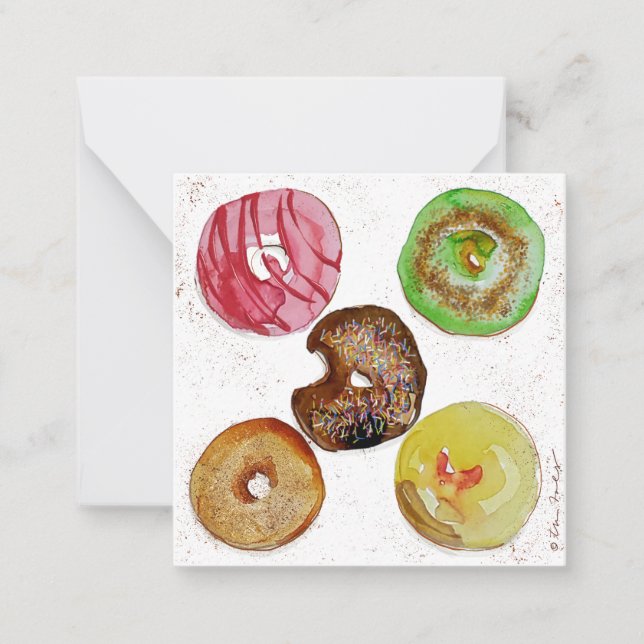 Anteckningskort med tilldelade Doughnut (Framsida)