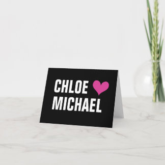 Anteckningskort - Rosa och svart