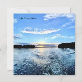 Anteckningskort Sjö Oconee Sunset - Blue Velvet Ni