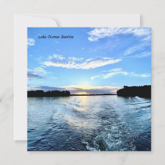 Anteckningskort Sjö Oconee Sunset - Blue Velvet Ni