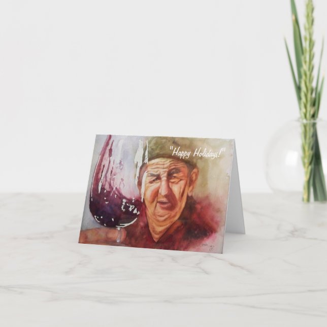 Anteckningskort - "Winemaker Pappa" (Framsida)