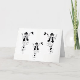 Anteckningskortet är tomt i grekiska Evzone Kort