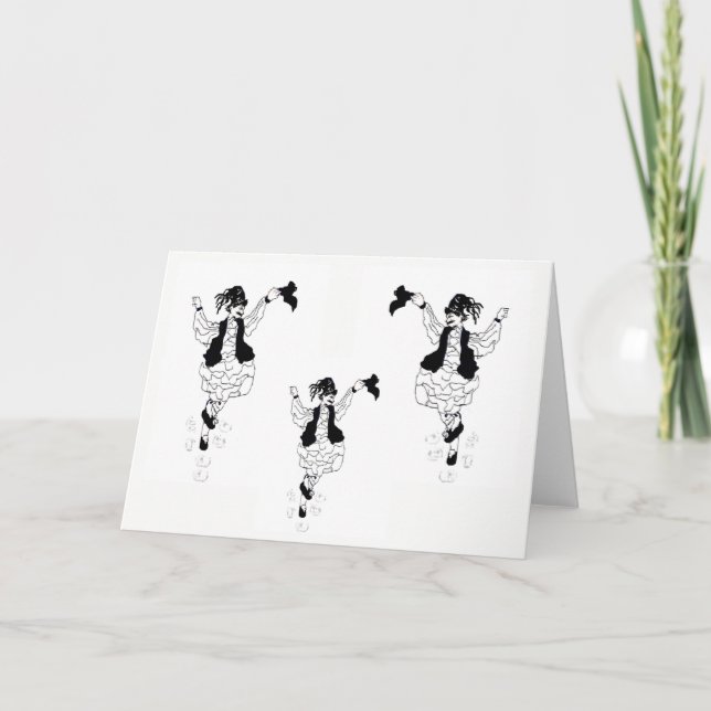 Anteckningskortet är tomt i grekiska Evzone Kort (Framsida)