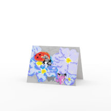 Anteckningskortet är tomt i / Ladybug