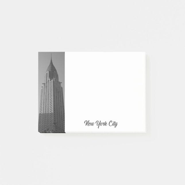 Anteckningslappar med NYC-skjutskyskrapa Post-it Block (Framsida)