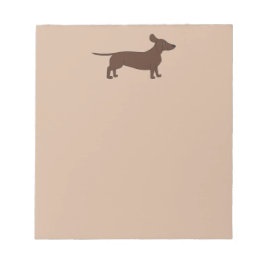 Anteckningsruta med Dachshund-huvud Anteckningsblock