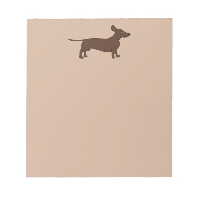 Anteckningsruta med Dachshund-huvud Anteckningsblock (Framsida)