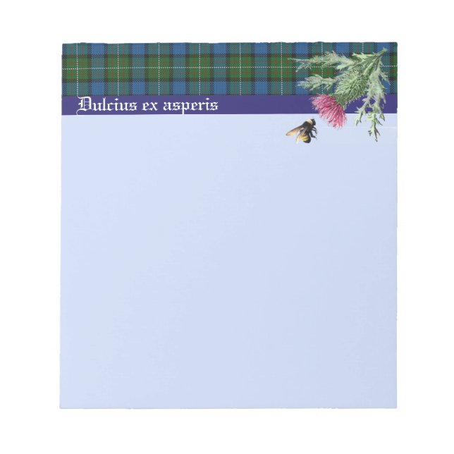 Anteckningsruta med Ferguson Klan Motto. Bin och T Anteckningsblock (Framsida)