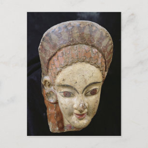 Antefix med ett kvinnligt huvud, från Cerveteri Vykort