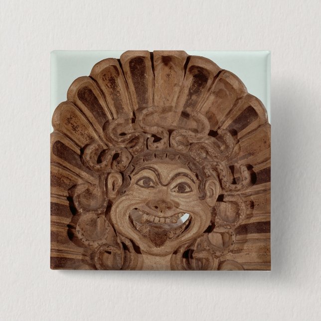Antefix med huvudet av en gorgon knapp (Framsida)