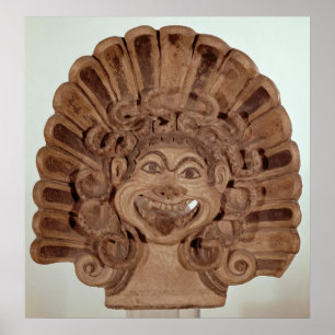 Antefix med huvudet av en gorgon poster