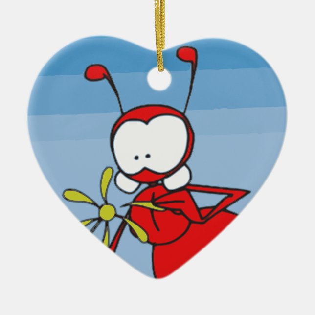 Antek vid Älskare Julgransprydnad Keramik (Framsidan)