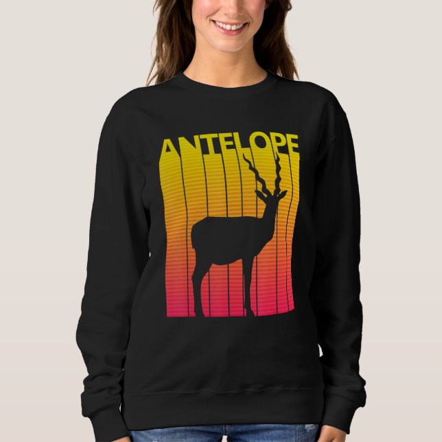 Antelope Animal Retro Costume T Shirt (Framsida)