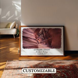 Antelope Canyon Arizona Affisch, Akvarell, Anpassa Poster