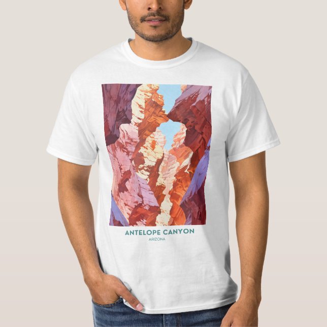 Antelope Canyon, Arizona T Shirt (Framsida)