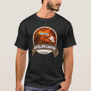 Antelope Canyon Arizona Travel Badge T Shirt