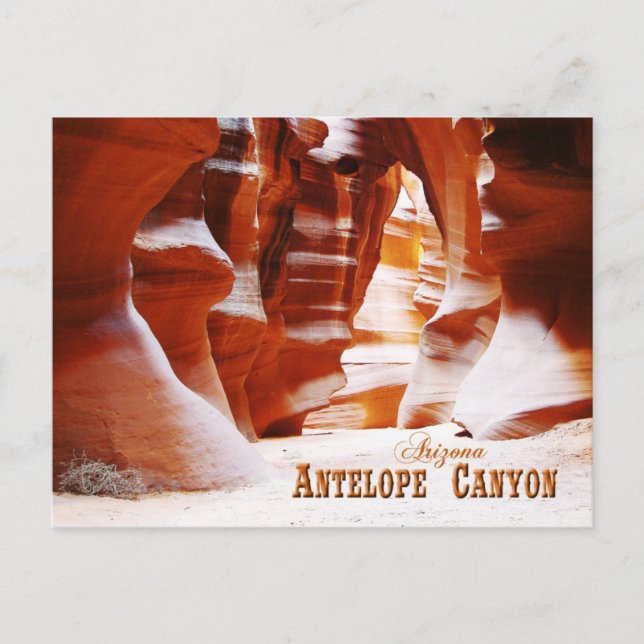Antelope Canyon, Arizona Vykort (Framsida)