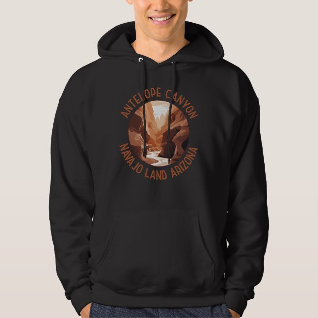 Antelope Canyon Distress Circle Hoodie (Framsida)