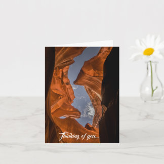 Antelope Canyon Himmel View Arizona Card Kort