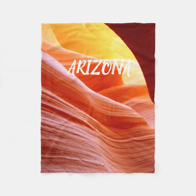 Antelope Canyon i Arizona Fleecefilt (Framsidan)