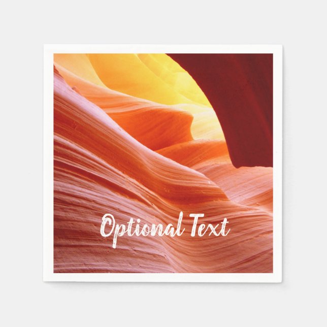 Antelope Canyon i Arizona Pappersservett (Framsidan)