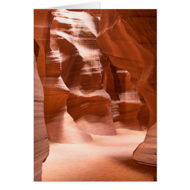Antelope Canyon, naturligt Lit Hälsningskort (Framsidan)