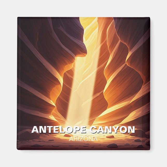Antelope Canyon Navajo Nation Skylight Magnet (Framsidan)