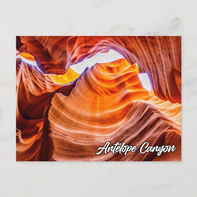 Antelope Canyon, Page, Arizona Vykort (Framsida)