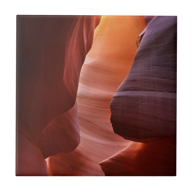 Antelope Canyon-slitsformationer Kakelplatta (Framsidan)