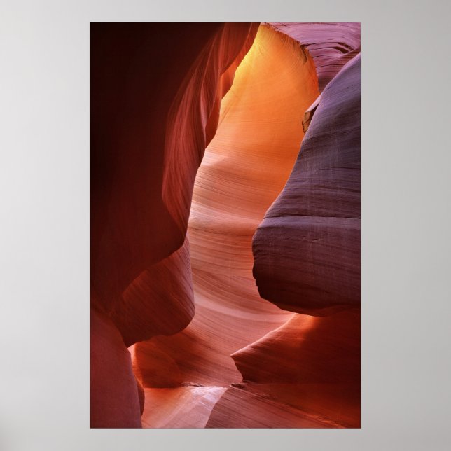 Antelope Canyon-slitsformationer Poster (Framsidan)