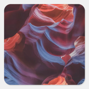Antelope Canyon Southwest Beauty Fyrkantigt Klistermärke