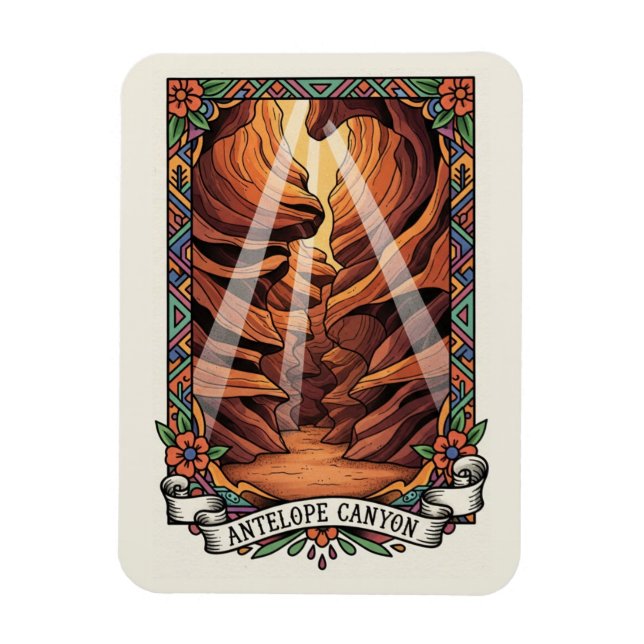 Antelope Canyon  Souvenir Magnet (Vertikal)